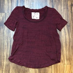 Anthropologie Pure + Good Cranberry Colored Shirt